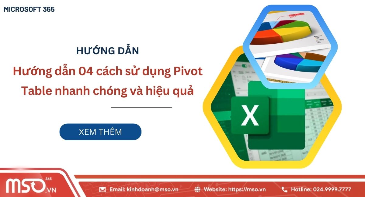 Hướng dẫn cách sử dụng pivot table