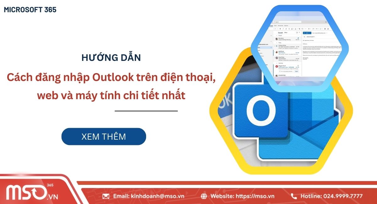 Cách đăng nhập Outlook trên máy tính