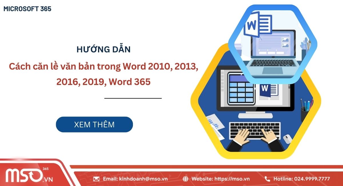 cách căn lề văn bản trong word