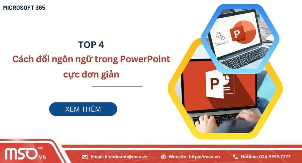 Cách đổi ngôn ngữ trong Powerpoint