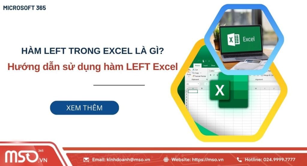 Hàm left trong Excel là gì