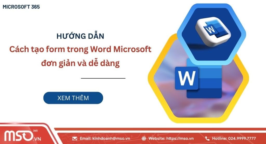 Tạo Form trong Word