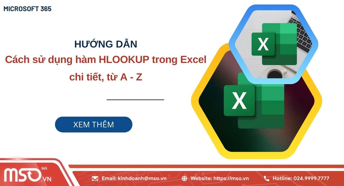 hàm hlookup trong excel