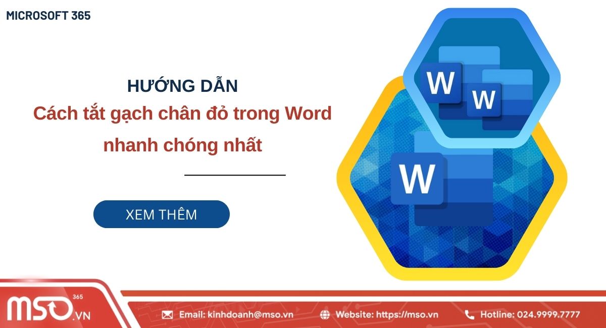 cách tắt gạch chân đỏ trong word