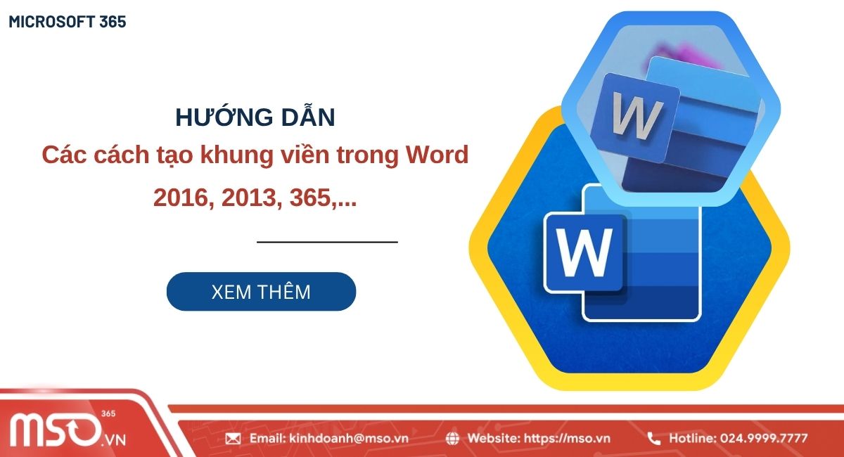 cách tạo khung viền trong word