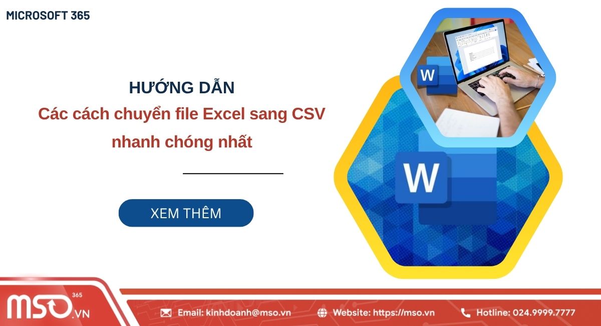 chuyển file excel sang csv