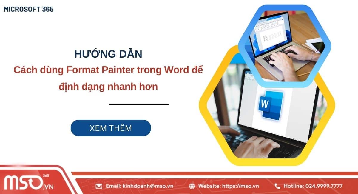 cách dùng format painter trong word