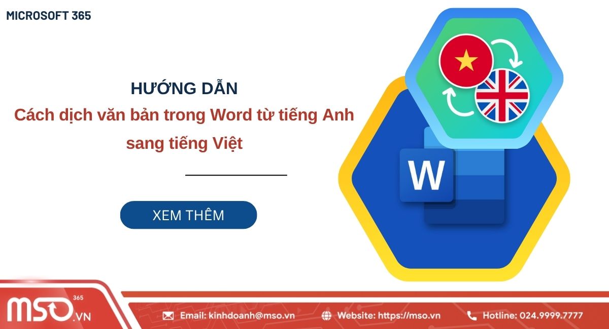 dịch văn bản trong word