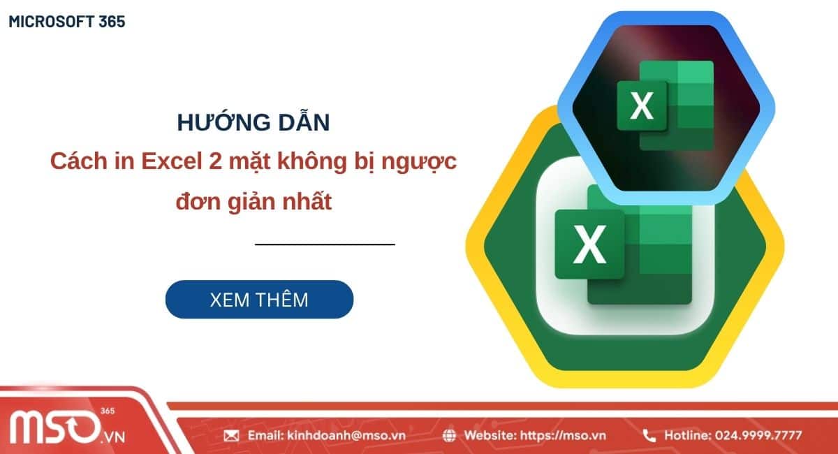 cách in excel 2 mặt không bị ngược