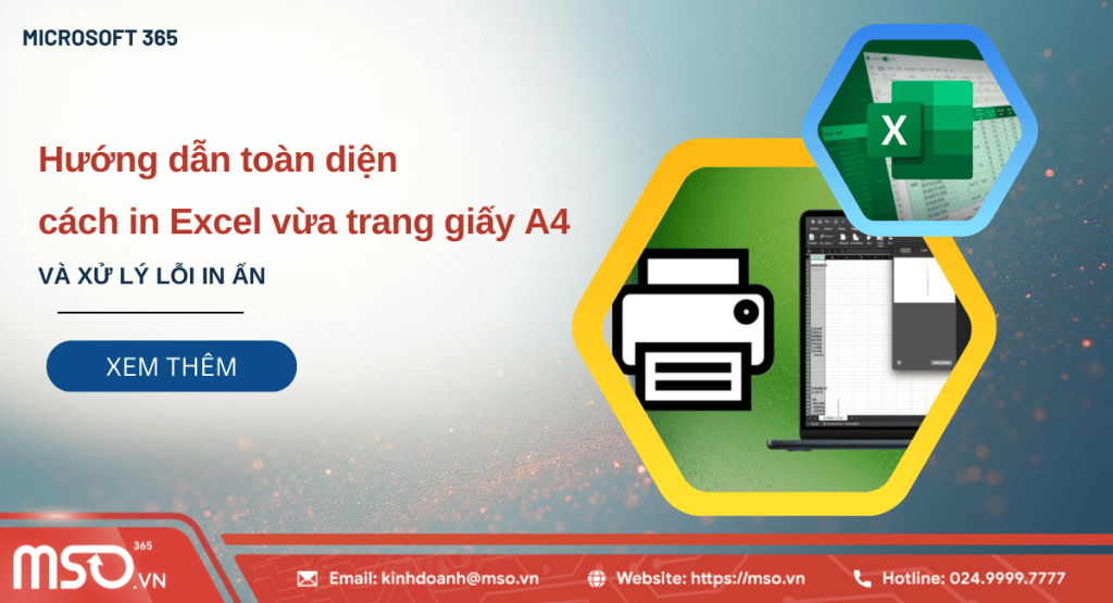 cách in excel vừa trang giấy a4