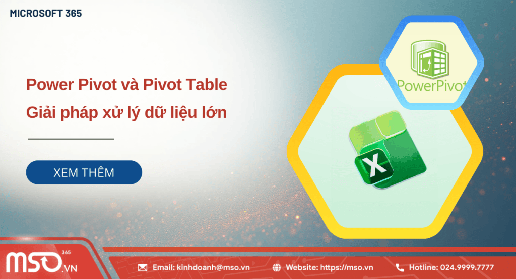so sánh power pivot và pivot table