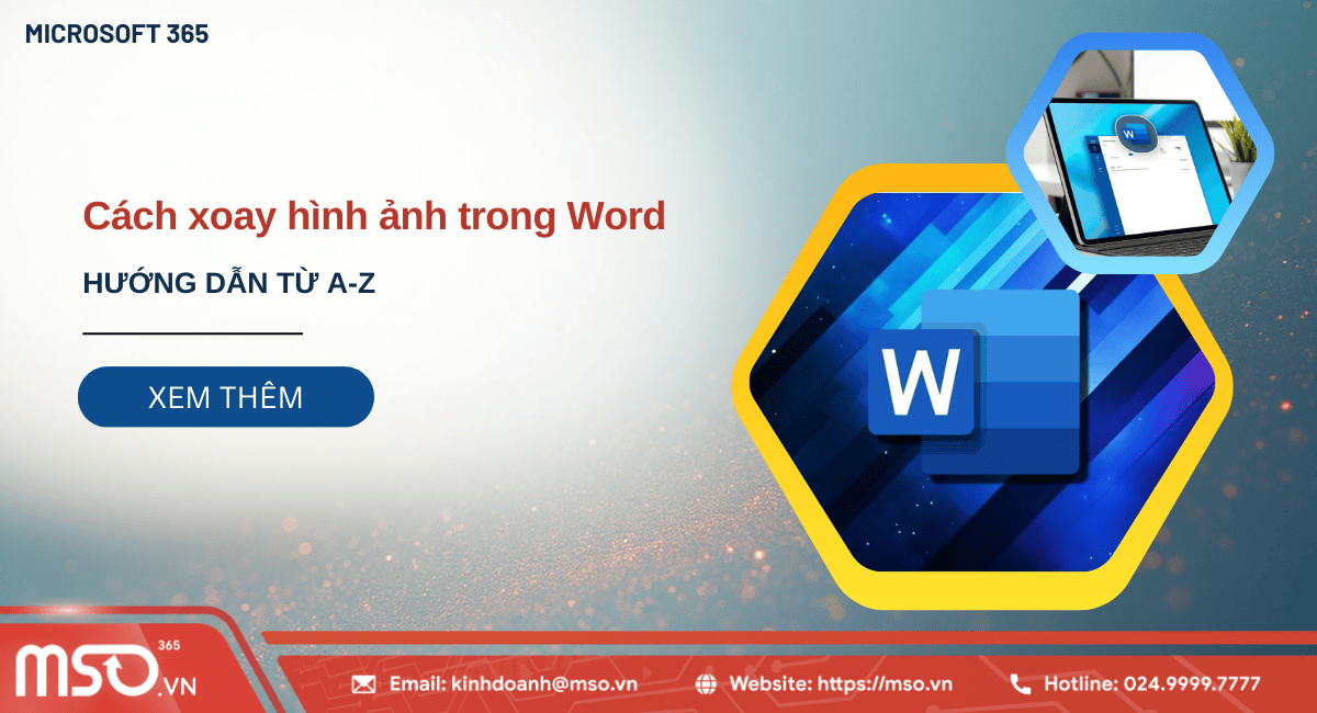 Cách xoay hình ảnh trong Word
