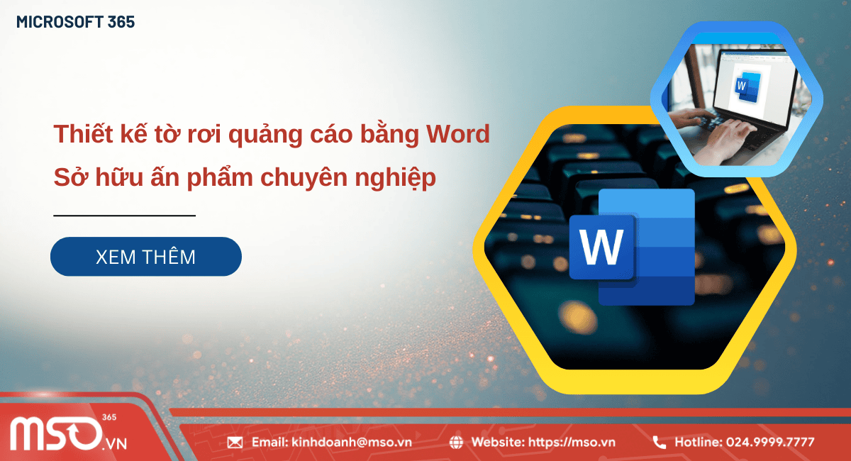 Thiết kế tờ rơi quảng cao bằng Word