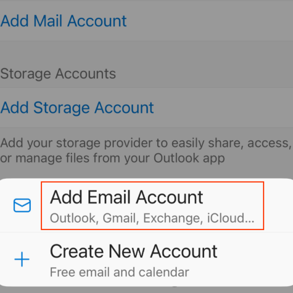 Đăng nhập email 365 trên thiết bị di động