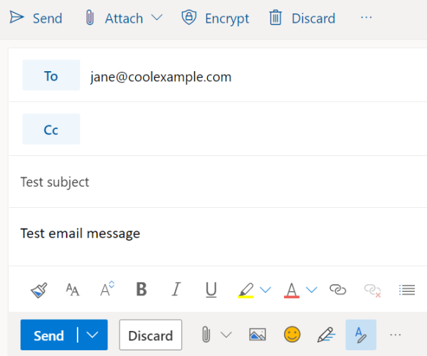 Gửi email 365 Office