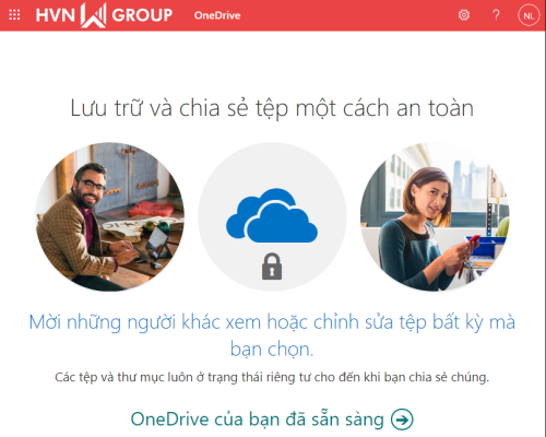đăng nhập onedrive thành công